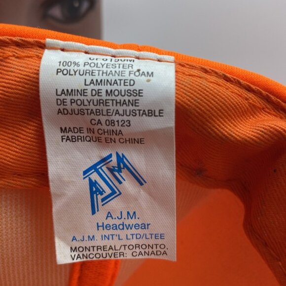 Whites Hill Hunting Deer Orange Hat Snapback Trucker Foam Cap Vintage - Picture 6 of 10